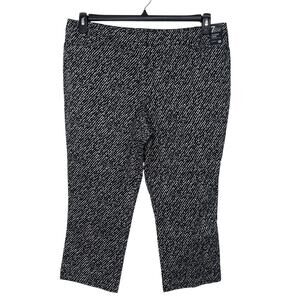 7th Avenue New York & Co Womens Size 18 Cotton Blend Stretch Cuffed Crop Pants